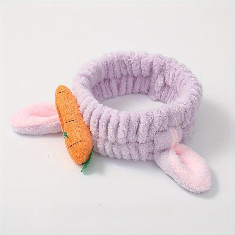 Dámské elastické gumičky do vlasů z korálového fleecu Měkká čelenka na mytí obličeje Módní vlasové doplňky Dívčí sladké roztomilé pokrývky hlavy Ozdoby