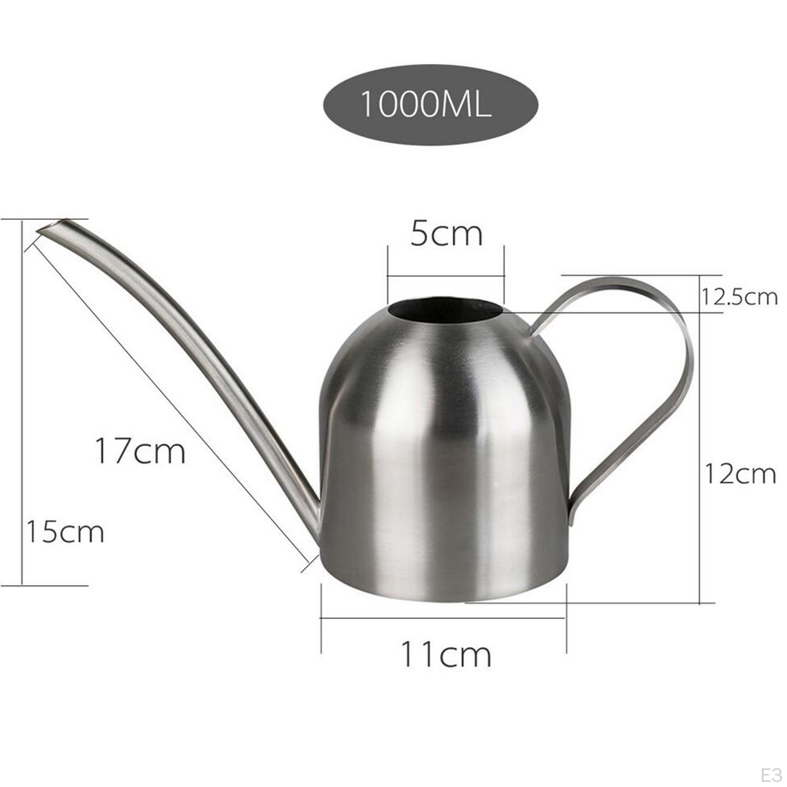 1000 мл лейка из нержавеющей стали комнатные растения длинный рот цветок бонсай — фото 3