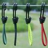 Outdoor Tent Bungee Elastic Rope Cords with Hook for Camping Canopy Tarp Tent Fixed Binding Belt Hook Cord Fastener