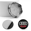 Car Wheel Center Hub Caps Sticker Emblem Accessories for Audi QUTTRO Q5 B7 B6 B9 SLINE RS Q3 Q7 S3 S4 S5 A3 A4 B8 8P 8V A6 C7 A5