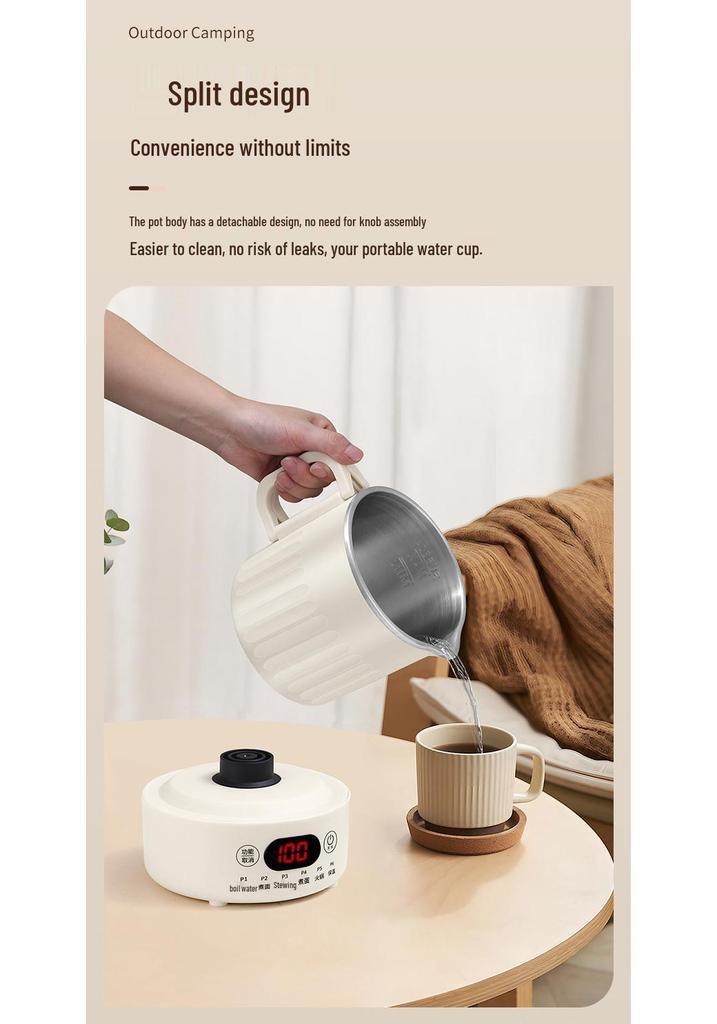 Portable Folding Electric Travel Kettle & Water Bottle