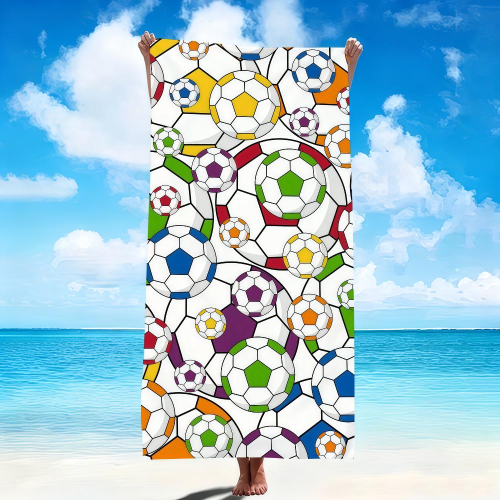 Basketball baseball soccer pattern kid Towel Beach Towels Soft Quick Dry Pool Towel for Travel Gym bathing Spa Camp sport Gift