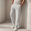 Men’s Business Casual Pants Spring Formal Trousers Wrinkle Resistant Solid Color with Zipper Pockets for Daily Comfort