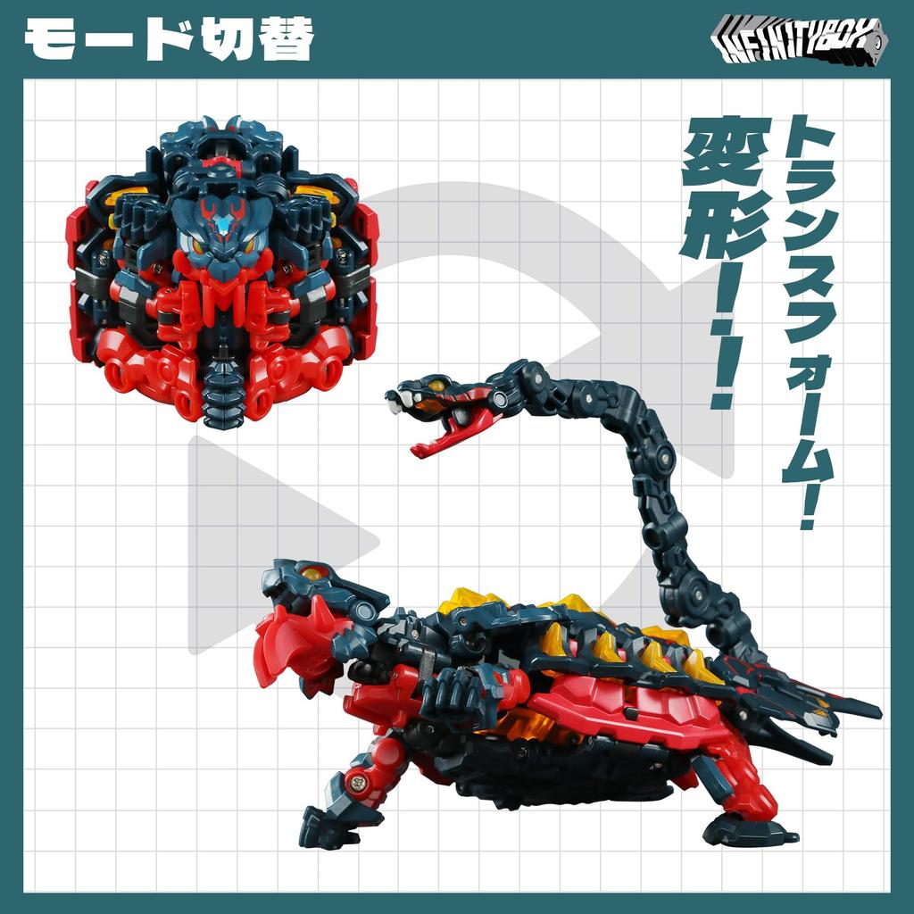52TOYS BEASTBOX INFINITY Series IB-08 [Genbu] Transforming Toy Figure, Cube to Divine Beast Genbu, Pre-painted, Highly Articulated Action Figure,