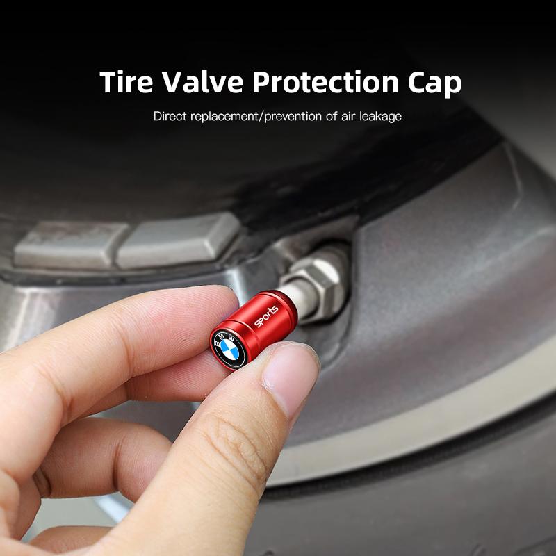 4Pcs Aluminum Car Wheel Tire Valve Cap Dustproof For BMW X1 X2 X3 X5 X4 X6 X7 G30 G20 G32 G11 G12 F40 F30 F20 F10 F34 F07 F44 OH6
