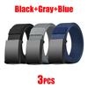 Newest Men's Belts Metal Buckle Automatic Tactical Belt Golf Canvas Workwear Casual Outdoor Military Training Pant Trousers Belt