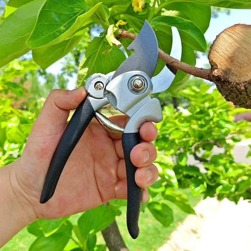 Professional SK85 Steel Pruning Shears, Heavy-Duty Garden Shears – Sharp Bypass Trimming Scissors for Tree Branch Cutting,