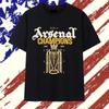 Arsenal Premier League Champions 25/26 Retro Tee - The Gunners Gold Trophy Shirt