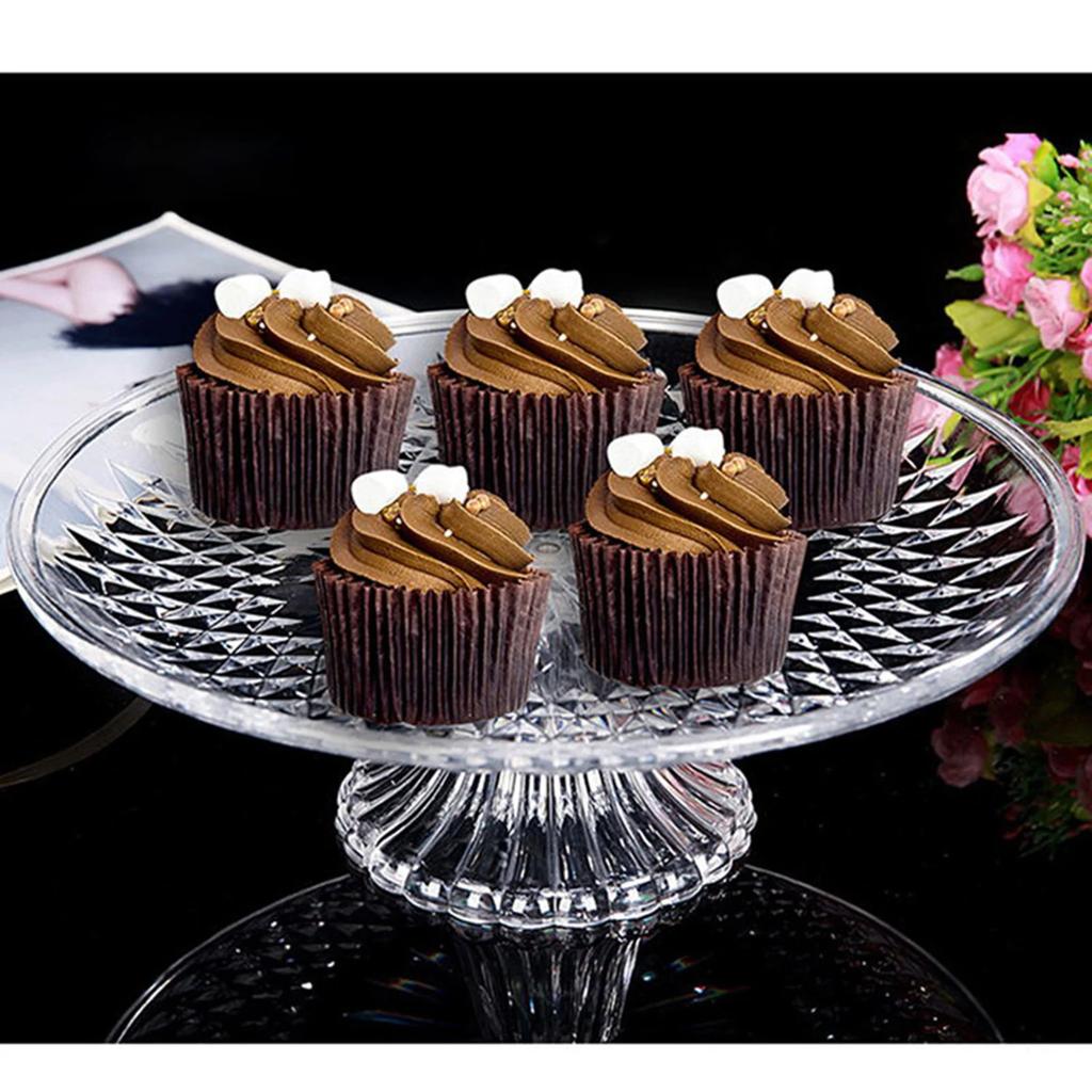 Suporte para cupcakes, bandeja para bolos, sobremesas, cupcakes, frutas, prato leve, à prova de quebra, prato de sobremesa, tigelas de servir seguras para alimentos