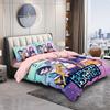 3-teiliges K-Pop-Bettwäscheset mit Dämonenjäger-Motiv, EU-Einzelgröße, Bettbezug, Bettbezug für Kinder und Erwachsene, K-Pop-Huntrix