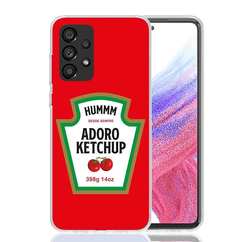 Lamb Heinz Tomato Ketchup Phone Case For Samsung Galaxy A17 A16 A14 A15 A13 A57 A56 A54 A55 A53 A37 A36 A34 A35 A33 A26 A24 A25