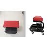 Rolling Garage Stool with Tool Tray High Capacity Sturdy Structure Comfortable Creeper Shop Seat