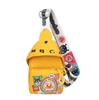 Girls' Cartoon Print Canvas Shoulder Bag with Adjustable Strap