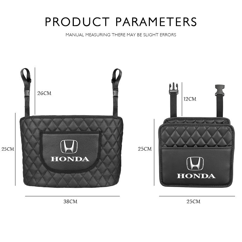 AAAJU1 Car Seat Backrest Storage Stowing Tidying Pocket For Honda Civic FIT Accord Prelude CRV 5th City CRZ CRX Jazz HRV Pilot Odyssey