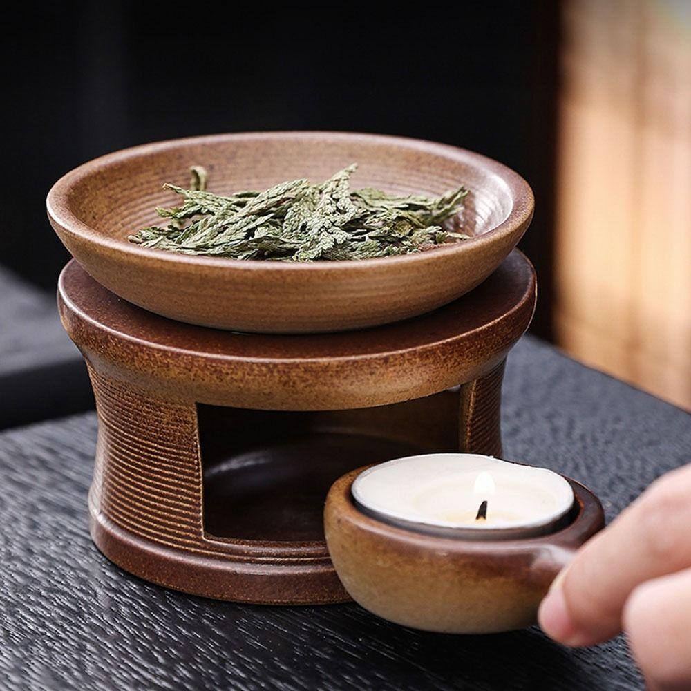 Rustic Ceramic Aroma Burner Vintage Essential Oil Diffuser Candle Warmer Tea Warmer Office Use
