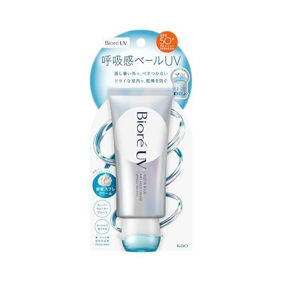 Biore UV Aqua Rich Airy Hold Cream 70g Sunscreen Breathing Veil Airy Floral Fragrance SPF50