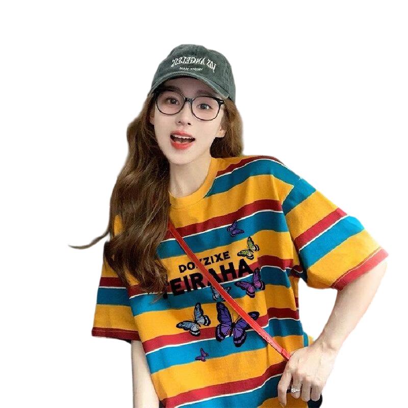 La Chapelle Striped Short Sleeve T-Shirt 2XL