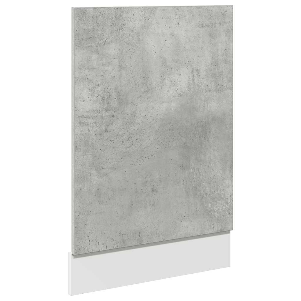 7 Piece Kitchen Furniture Set Lyon Concrete Grey Particleboard
