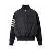 Womens Short Down Jacket Knit Stripe Patchwork 90 White Duck DownWomens