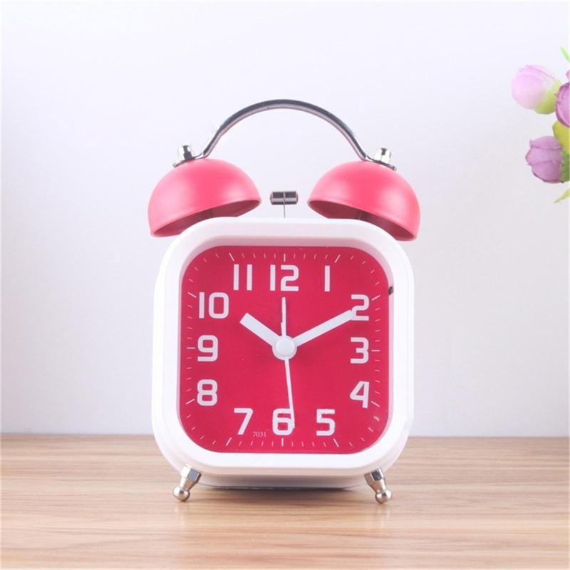 3'' Mechanischer Wecker Genaue Zeitanzeige Studentenuhr Lauter Ton, Batteriebetrieben Metallrahmen