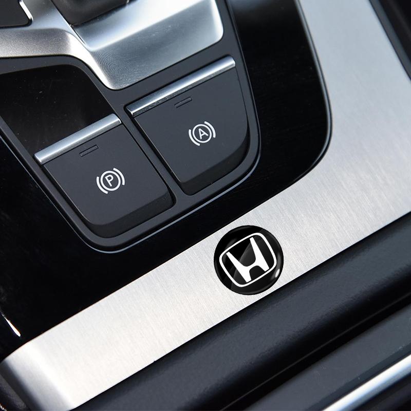 Car Lock Keyhole Stickers Door Lock Protect Car 3D Stickers For Honda Fit Mugen Insight Type S R VTEC DOHC Modulo Vezel Legend RR Si