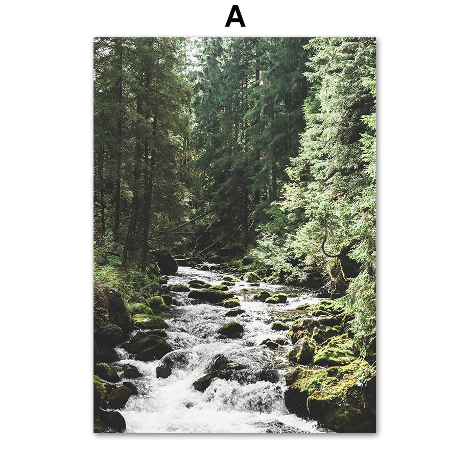 

Горно-зеленый лес олень цветок весенний природный пейзаж плакаты с принтами холст картины настенные художественные фотографии Декор в гостиную 21X30cm No Frame