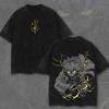Vintage Washed Zenitsu Graphic Tee, Oversized Anime Streetwear Shirt