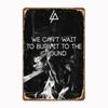 Linkin P-Park Tin Sign Plates by MusicCharmDecor - Retro Metal Posters with Iconic Lyrics & Stage Art, Stylish Design