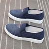 Spring denim cloth shoes female old Beijing cloth shoes student mother middle-aged and elderly casual lazy board shoes female