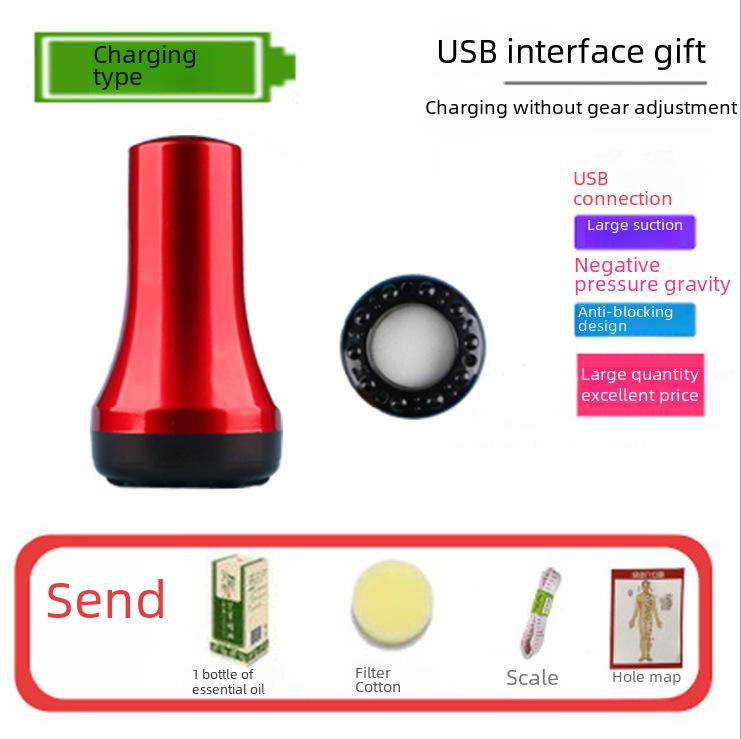Electric Meridian Scraper and Cupping Massager with Intelligent Suction