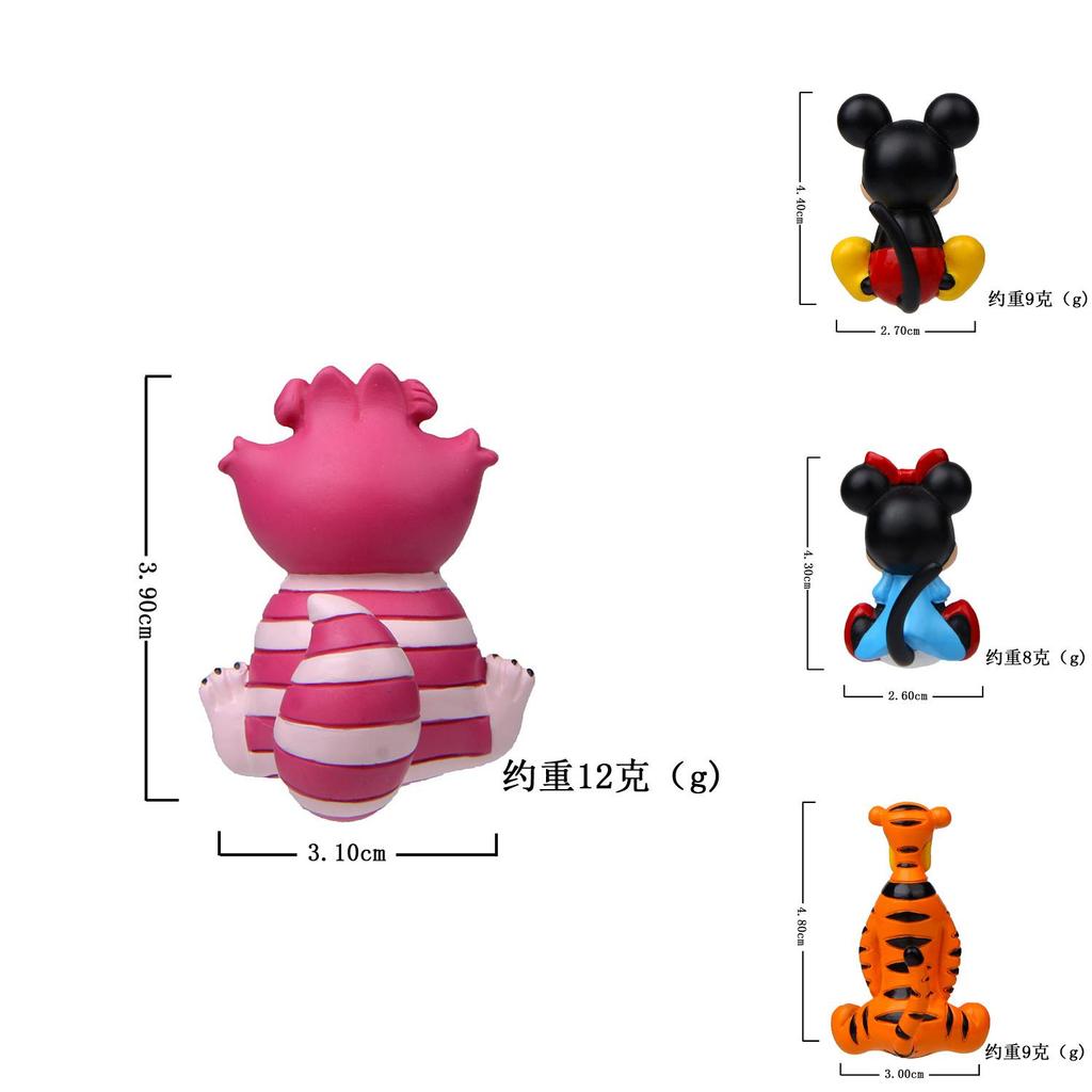 Imán de Nevera Magnético de Resina con Mickey Mouse de Espalda Regalo Para Niños y Familia