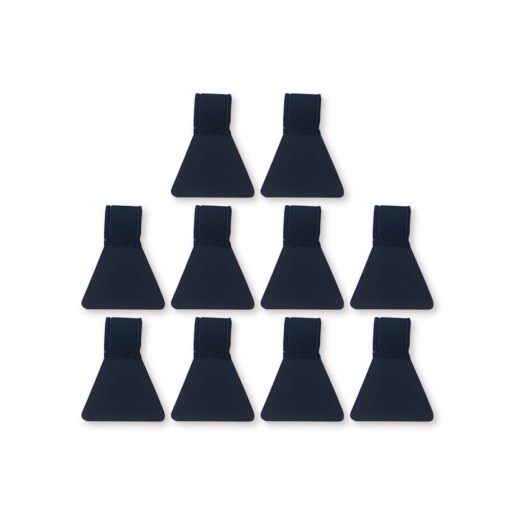 10er-Pack elastischer Stiftschlaufenhalter, selbstklebender PU-Leder-Clip, Bleistifthalter für Notizbücher, Zeitschriften, Planer