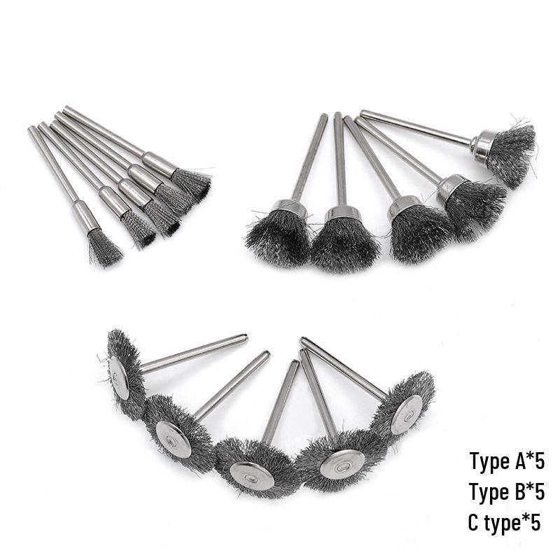 Steel Wire Brush for Rust Removal & Polishing - Compatible with Electric Tools