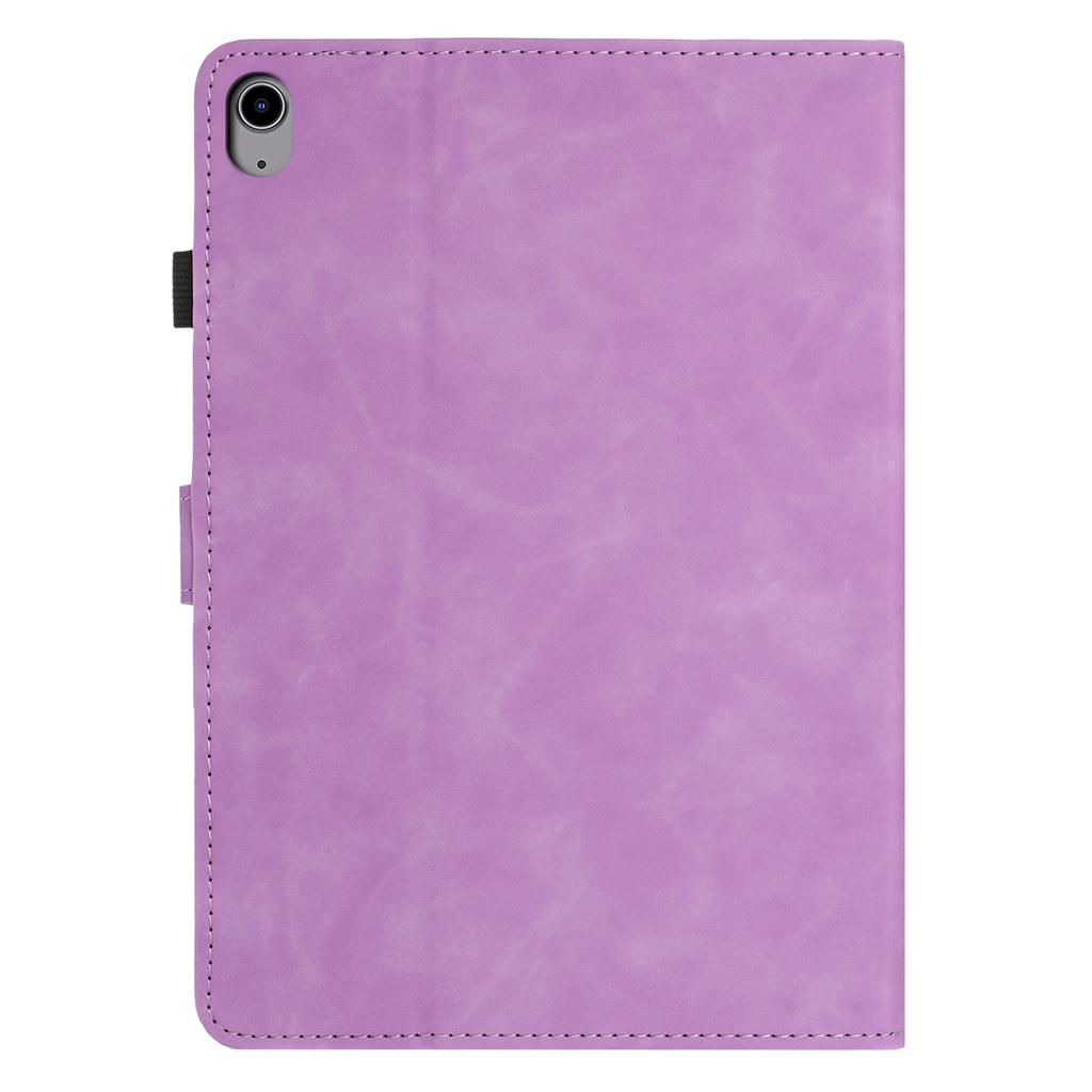 For Samsung Galaxy Tab S11 Case Card Holder Stand Butterfly Floral Imprinted Leather Tablet Cover