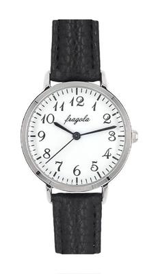 Follow Fragola Time Watch Watch, Easy-to-Read H02625A-1 SV/BK