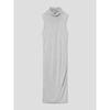 Anggae Twisted Back Knit Dress Gray