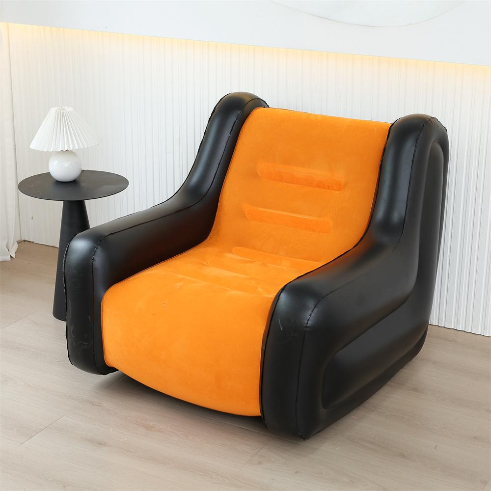 

Folding Lazy Sofa,Inflatable Lounge Chair Thickened Durable Folds,Compactly Gaming Lounger Air Bench for Leisure Bed Sleeping