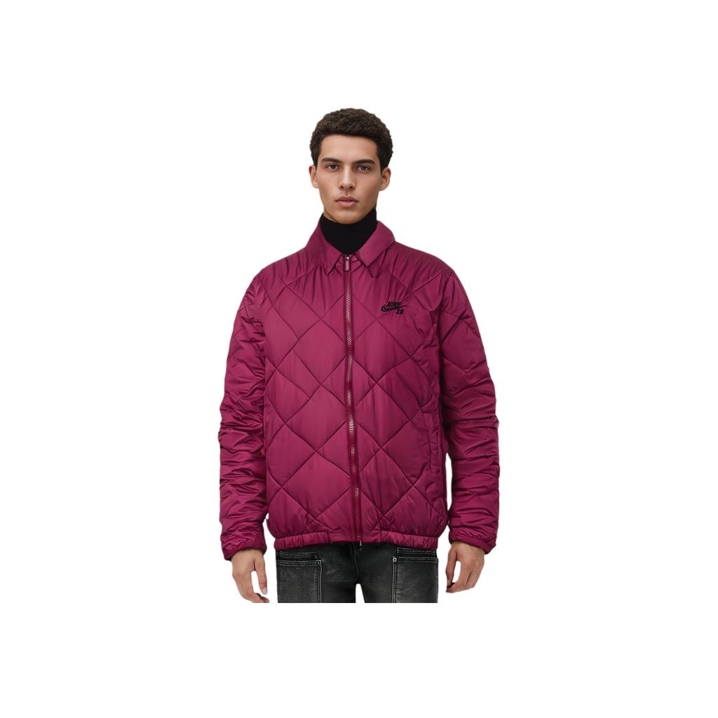 Nike SB Lightweight Warm Seam Collar Skate Cotton Jacket Unisex Jacket Burgundy DH2629-610