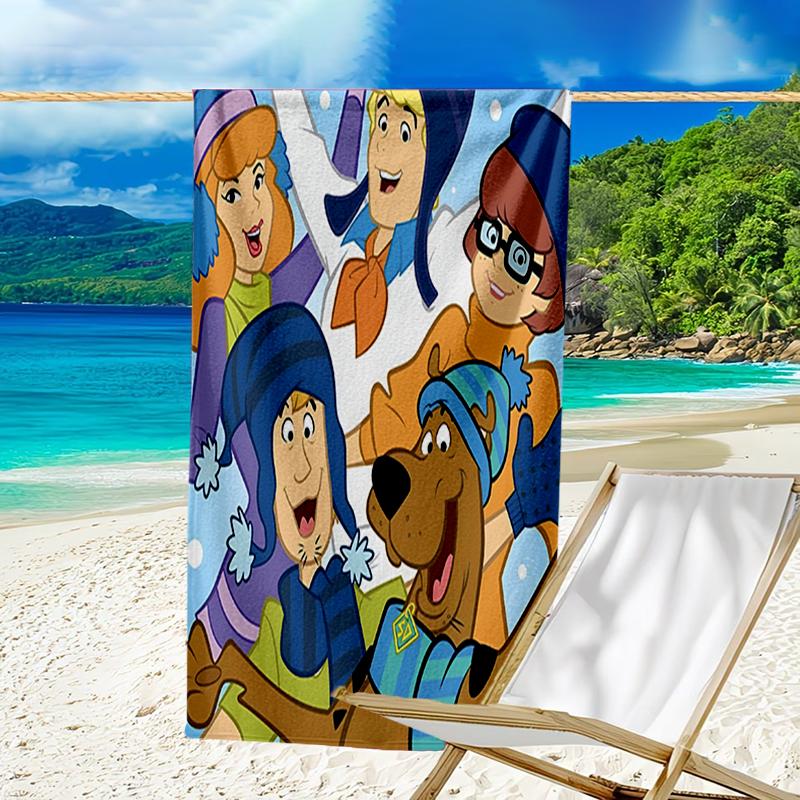 Ultra-Soft Beach Towel with Scooby-Doo Theme,Ideal for Pool - Camping, Diving - Perfect Travel Essential, Vibrant Beach Towel.
