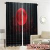2pcs, 2D FLAT PRINTING Curtains (Without Rod) CrimsonMoon Contemporary Popular Curtains Fabric Curtains Room Decor Decorative