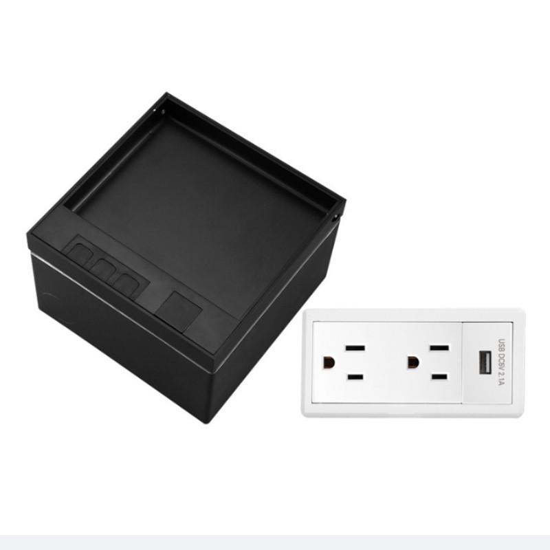 Factory Stainless Steel Embedded Power Socket Multifunctional Universal Floor Socket Marble Style Hidden Socket