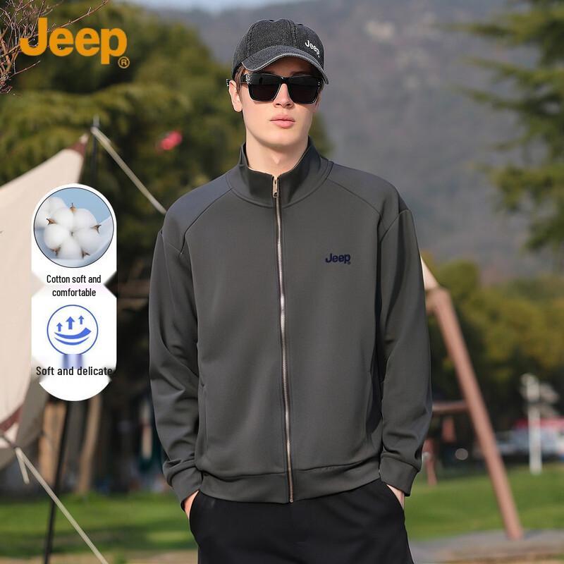 JEEP Men s Casual Zip-Up Sweatshirt XL