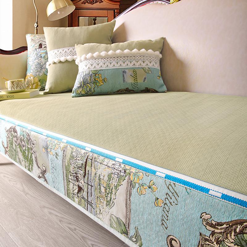 

Ретро Американский Стиль Подушка для Дивана Шенилл Ткань Противоскользящий Чехол для Дивана Гостиная Четыре Сезона Универсальный Накидка Домашний Декор 50x60