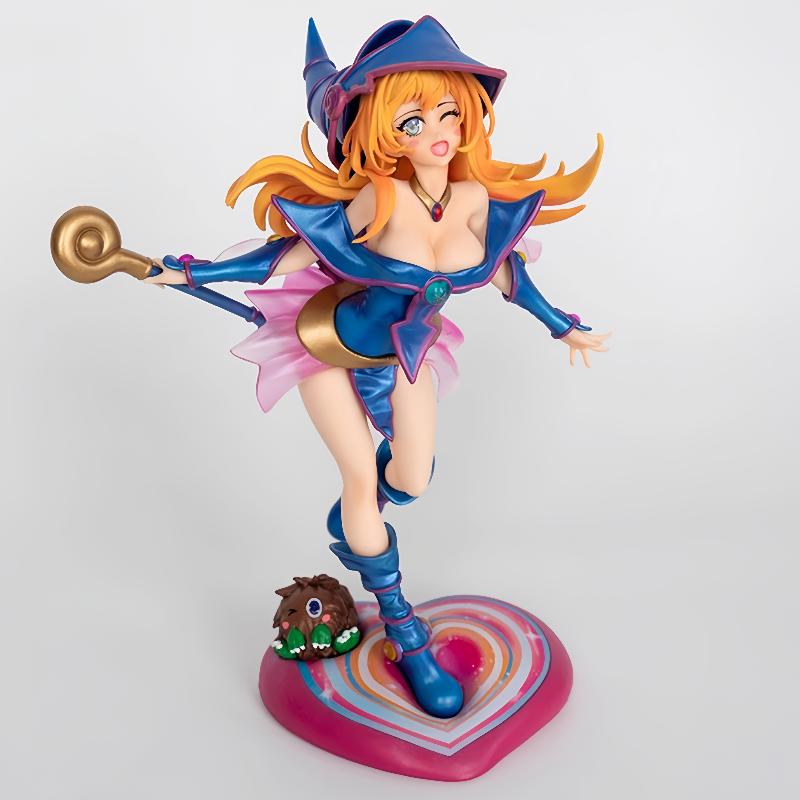 

28cm Game King Black Magic Guide Girl 2.0 Magic Duel Scene Monster Duel Gk Statue Trendy Play Model Handmade Toy Gift