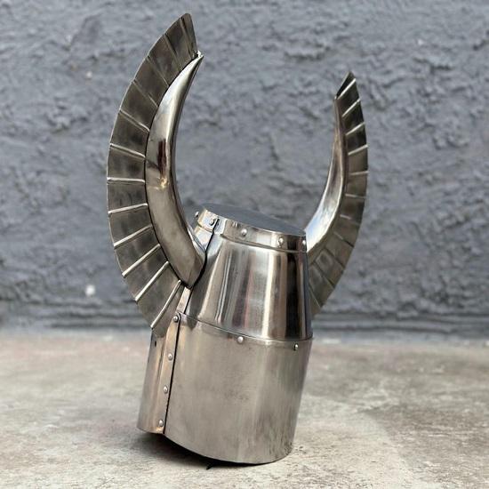 Deutscher Ritterhelm Mittelalter LARP Rollenspiel Stahlhelm