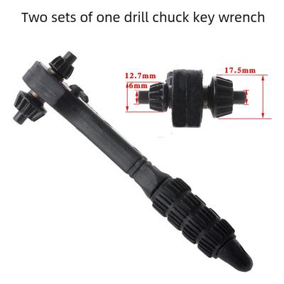 Dual Function Ratchet Drill Chuck Key and Wrench