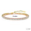 4mm Zircon Bracelet: Women's Elegant and Versatile Light Luxury Hand Jewelry