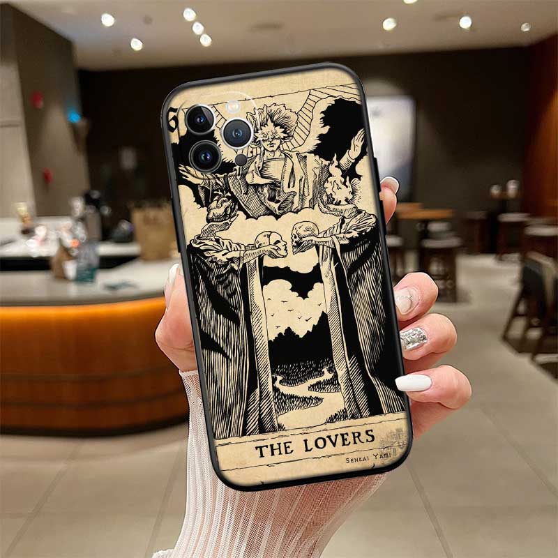 NH48 Witch Divination Tarot Moon Phone Case for OPPO A40 A60 A80 A15 A16 A16K A12 A17 A17K A54 A54S A53 A53S A55 A56 A57 A98 F23