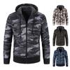 Coat Hooded Camouflage Warm Cardigan Zipper Men Jacket for Winter