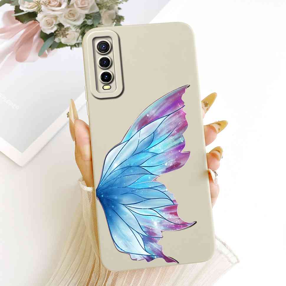 For vivo Y70s 5G Case Luxurious Flower Cartoon Silicone Back Cover For Vivo Y 70s Y51s Y51S V2002A Shockproof Phone Cases Fundas